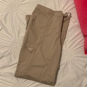 Khaki scrub pants